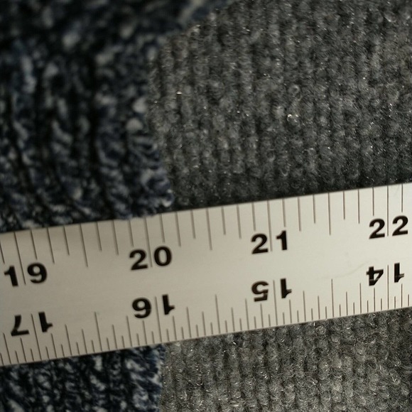 Orvis Women's Pullover Marled Knit Sweater Blue Medium V-Neck Ribbed Hem - Picture 12 of 12